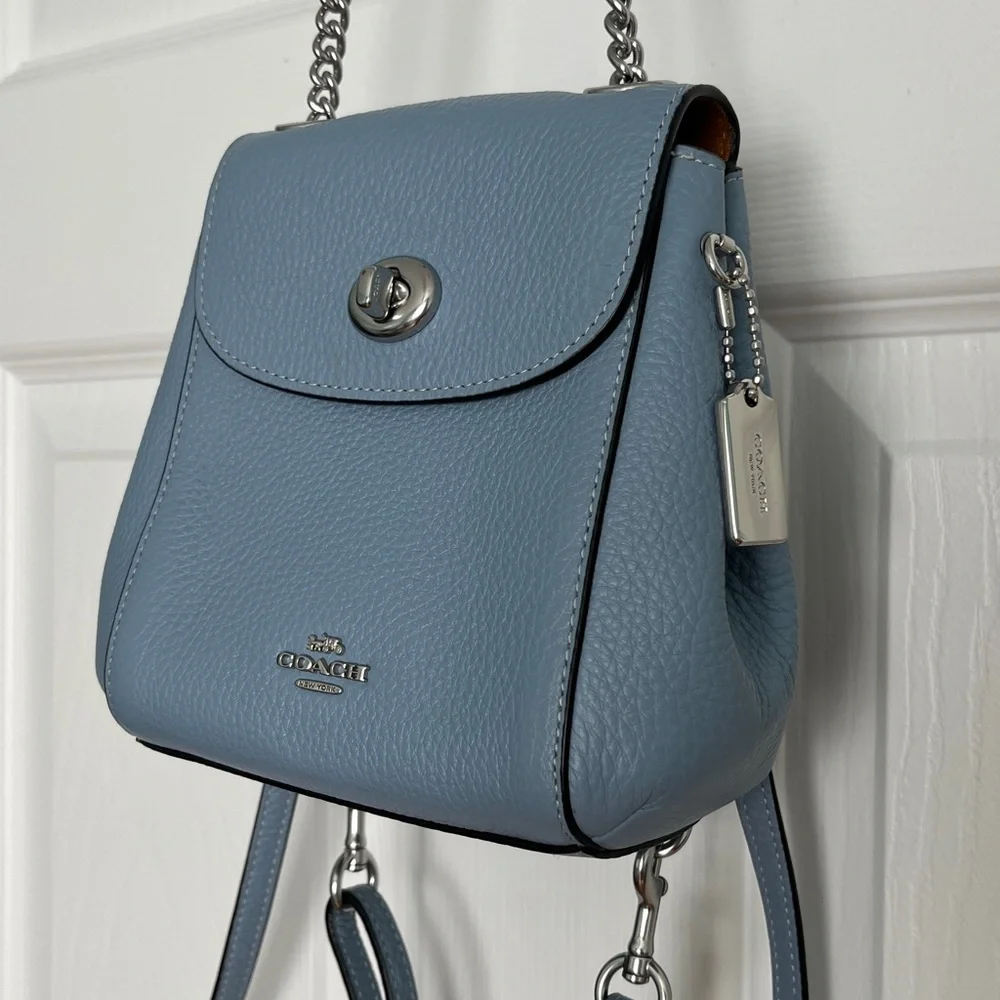 Coach, women’s Convertible mini Backpack, Cornflower